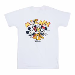 Disney Mens Mickey Mouse Group T-Shirt - XXL, White