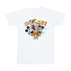 Disney Girls Mickey Mouse Group Cotton T-Shirt - 3-4 Years, White