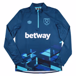 2023-2024 West Ham Warm Up Mid Layer (Navy) - XL