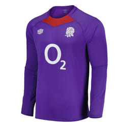 2024-2025 England Rugby Relaxed LS Training Jersey O2 (Violet) - XL