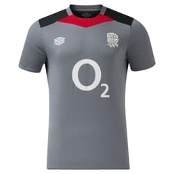 2024-2025 England Rugby Gym Tee O2 (Grey) - 3XL