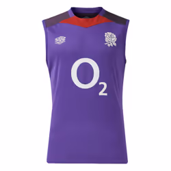 2024-2025 England Rugby Sleeveless Jersey O2 (Violet) - M