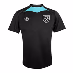 2024-2025 West Ham Training Jersey (Black) - Kids - XLB