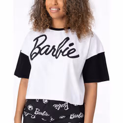 Barbie Short Sleeve Short Leg Pyjama Set (Womens Multicoloured) - Large