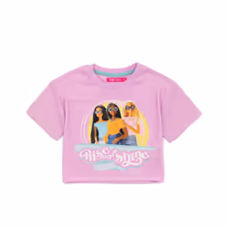 Barbie Short Sleeve Short Leg Pyjama Set (Girls Pink) - 5-6 Years