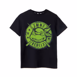 Teenage Mutant Ninja Turtles Short Sleeved T-Shirt (Boys Black) - 7-8 Years