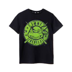 Teenage Mutant Ninja Turtles Short Sleeved T-Shirt (Boys Black) - 7-8 Years