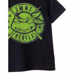 Teenage Mutant Ninja Turtles Short Sleeved T-Shirt (Boys Black) - 7-8 Years