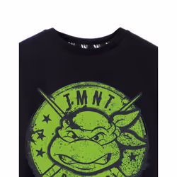 Teenage Mutant Ninja Turtles Short Sleeved T-Shirt (Boys Black) - 9-10 Years