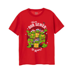 Teenage Mutant Ninja Turtles Short Sleeved T-Shirt (Mens Red) - Medium