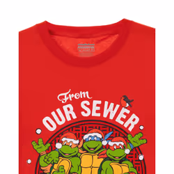 Teenage Mutant Ninja Turtles Short Sleeved T-Shirt (Mens Red) - Medium
