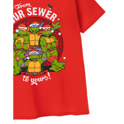 Teenage Mutant Ninja Turtles Short Sleeved T-Shirt (Mens Red) - Large
