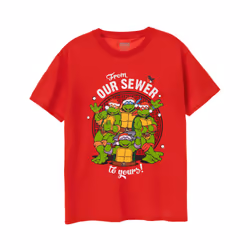 Teenage Mutant Ninja Turtles Short Sleeved T-Shirt (Mens Red) - XX-Large