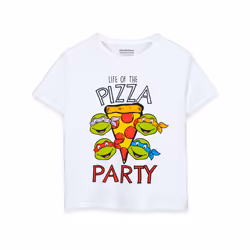 Teenage Mutant Ninja Turtles Short Sleeved T-Shirt (Boys White) - 11-12 Years