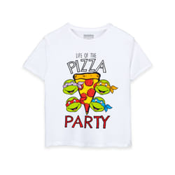 Teenage Mutant Ninja Turtles Short Sleeved T-Shirt (Boys White) - 11-12 Years