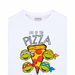 Teenage Mutant Ninja Turtles Short Sleeved T-Shirt (Boys White) - 11-12 Years