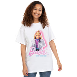 Barbie Short Sleeved T-Shirt (Womens White) - Small