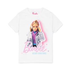 Barbie Short Sleeved T-Shirt (Girls White) - 3-4 Years