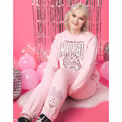 Barbie Sweatshirt (Womens Pink) - Medium