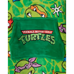 Teenage Mutant Ninja Turtles Blanket Hoodie (Boys Green) - 9-13 Years