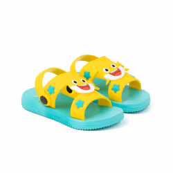 Baby Shark Sandals (Unisex Kids Yellow) - 4 UK