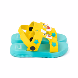 Baby Shark Sandals (Unisex Kids Yellow) - 5 UK