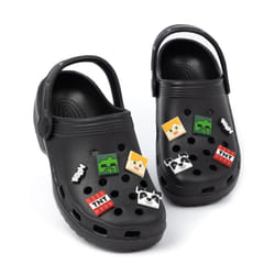 Minecraft Clogs (Unisex Kids Black) - 4 UK Child