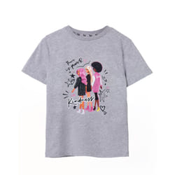 Barbie Short Sleeved T-Shirt (Girls Grey) - 13-14 Years