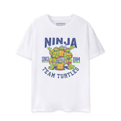 Teenage Mutant Ninja Turtles Short Sleeved T-Shirt (Mens White) - Large