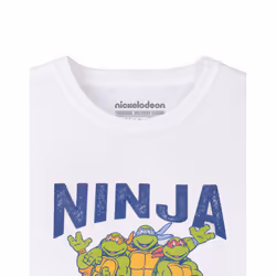Teenage Mutant Ninja Turtles Short Sleeved T-Shirt (Mens White) - Large