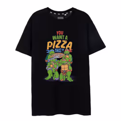 Teenage Mutant Ninja Turtles Short Sleeved T-Shirt (Mens Black) - XXX-Large