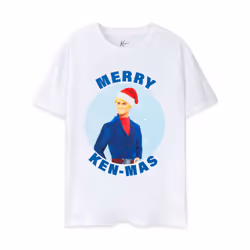 Barbie Short Sleeved T-Shirt (Mens White) - Small