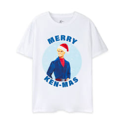 Barbie Short Sleeved T-Shirt (Mens White) - Small