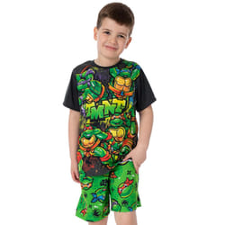 Teenage Mutant Ninja Turtles Short Sleeve Short Leg Pyjama Set (Boys Green) - 8-9 Years