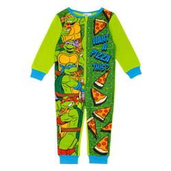 Teenage Mutant Ninja Turtles Onesie (Unisex Kids Green) - 3-4 Years