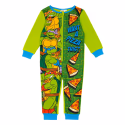 Teenage Mutant Ninja Turtles Onesie (Unisex Kids Green) - 7-8 Years