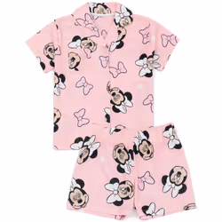 Disney Short Sleeve Short Leg Pyjama Set (Girls Pink) - 3-4 Years