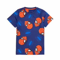 Spiderman Short Sleeve Short Leg Pyjama Set (Boys Blue) - 5-6 Years