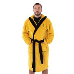 Star Trek Hooded Bathrobe (Mens Yellow) - Large