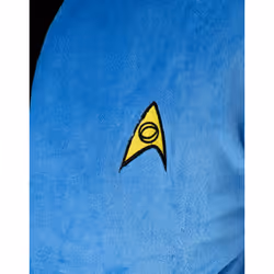 Star Trek Hooded Bathrobe (Mens Blue) - Small