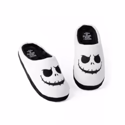 The Nightmare Before Christmas Mule Slippers (Womens White) - 3-4 UK
