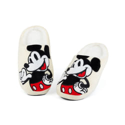 Disney Mickey Mouse Mule Slippers (Womens Beige) - 3-4 UK