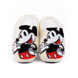 Disney Mickey Mouse Mule Slippers (Womens Beige) - 3-4 UK