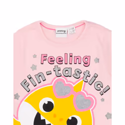 Baby Shark Short Sleeve Short Leg Pyjama Set (Girls Pink) - 12-18 Months