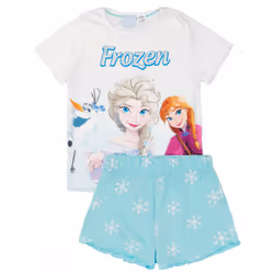 Disney Frozen Short Sleeve Short Leg Pyjama Set (Girls Blue) - 2-3 Years