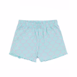Disney Little Mermaid Short Sleeve Short Leg Pyjama Set (Girls Blue) - 5-6 Years