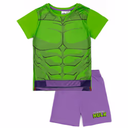 Disney Marvel Short Sleeve Short Leg Pyjama Set (Boys Purple) - 7-8 Years