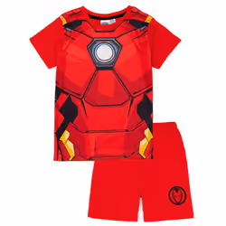 Disney Marvel Short Sleeve Short Leg Pyjama Set (Boys Red) - 3-4 Years