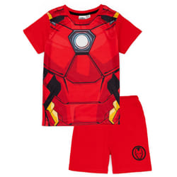 Disney Marvel Short Sleeve Short Leg Pyjama Set (Boys Red) - 5-6 Years