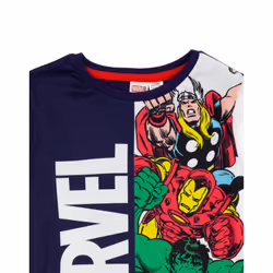 Disney Marvel Short Sleeve Short Leg Pyjama Set (Boys Blue) - 3-4 Years